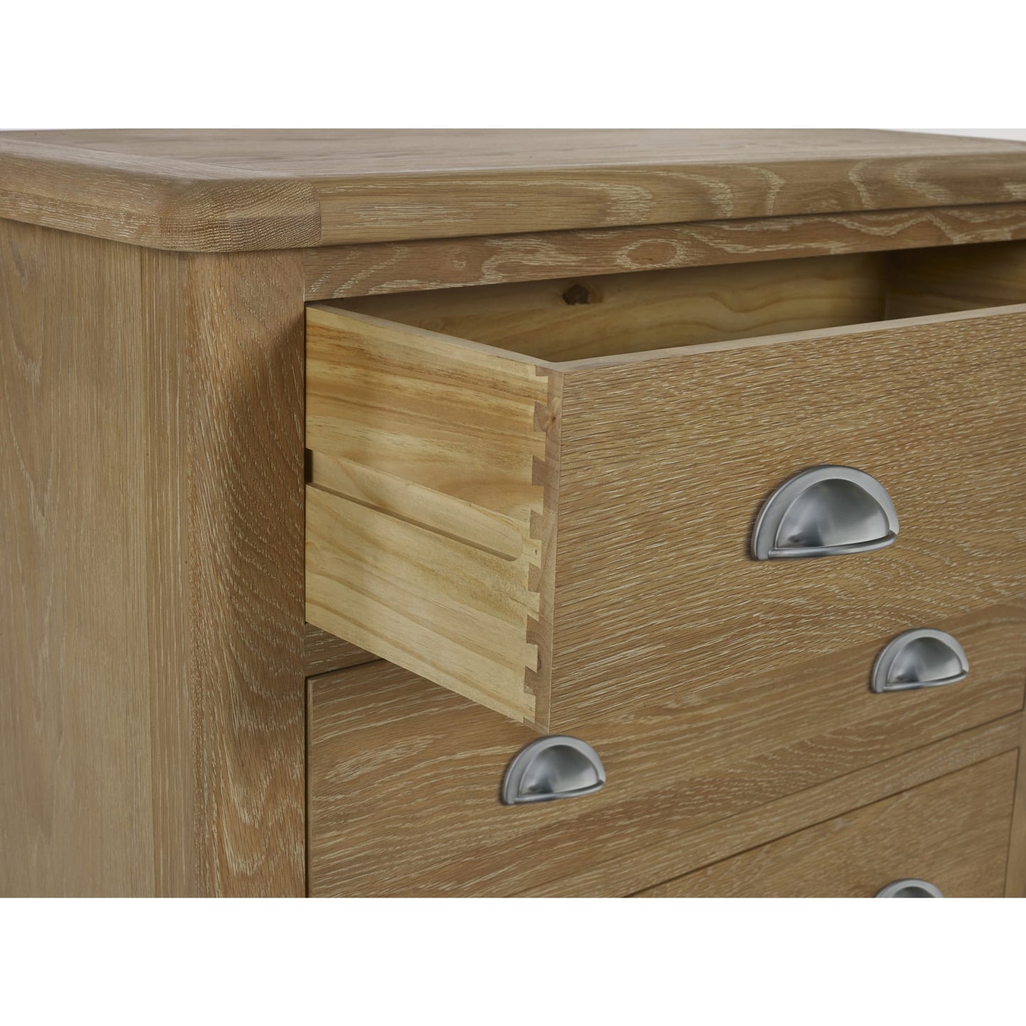 Memphis Limed Oak 3 Drawer Chest