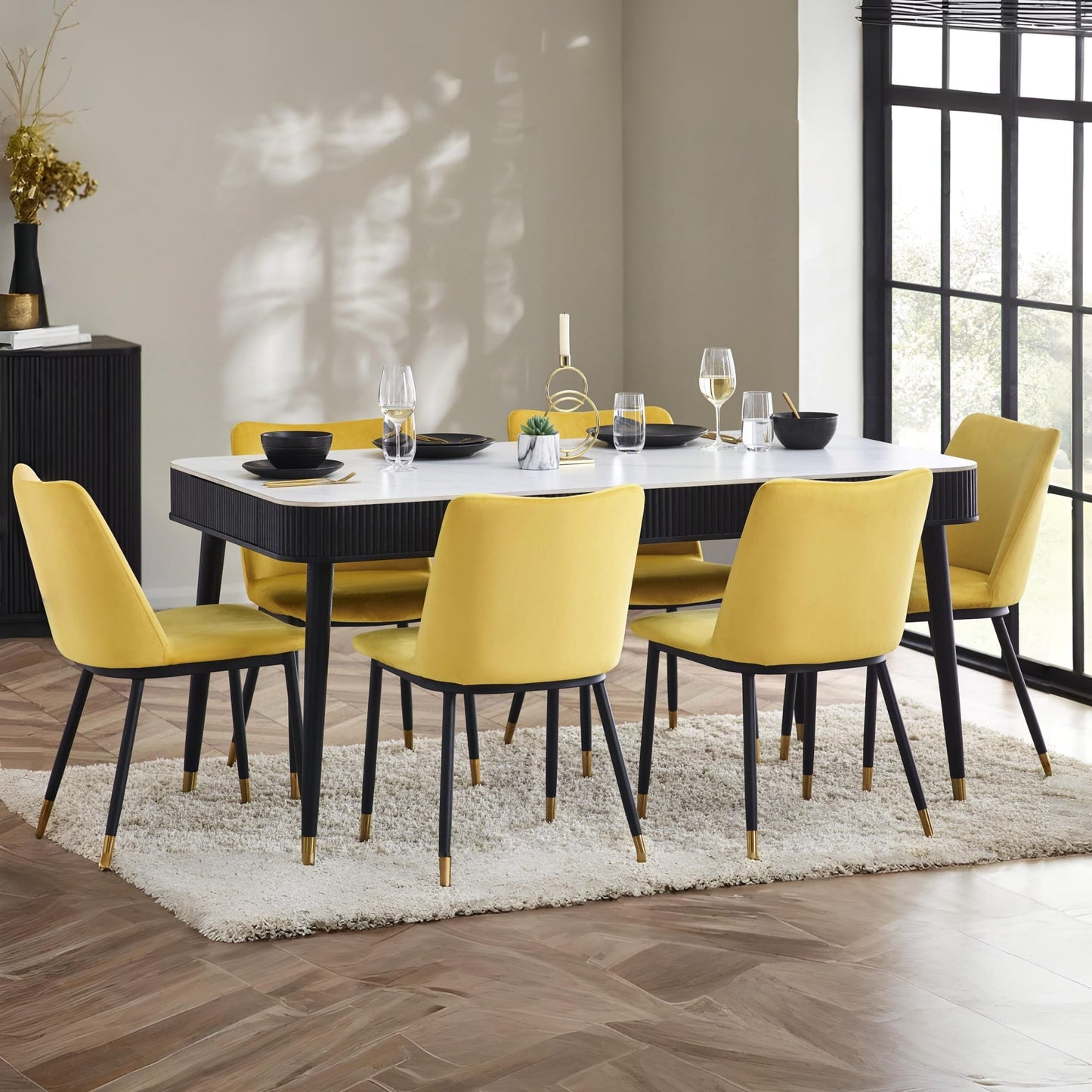 Louis Dining Table With Drawers