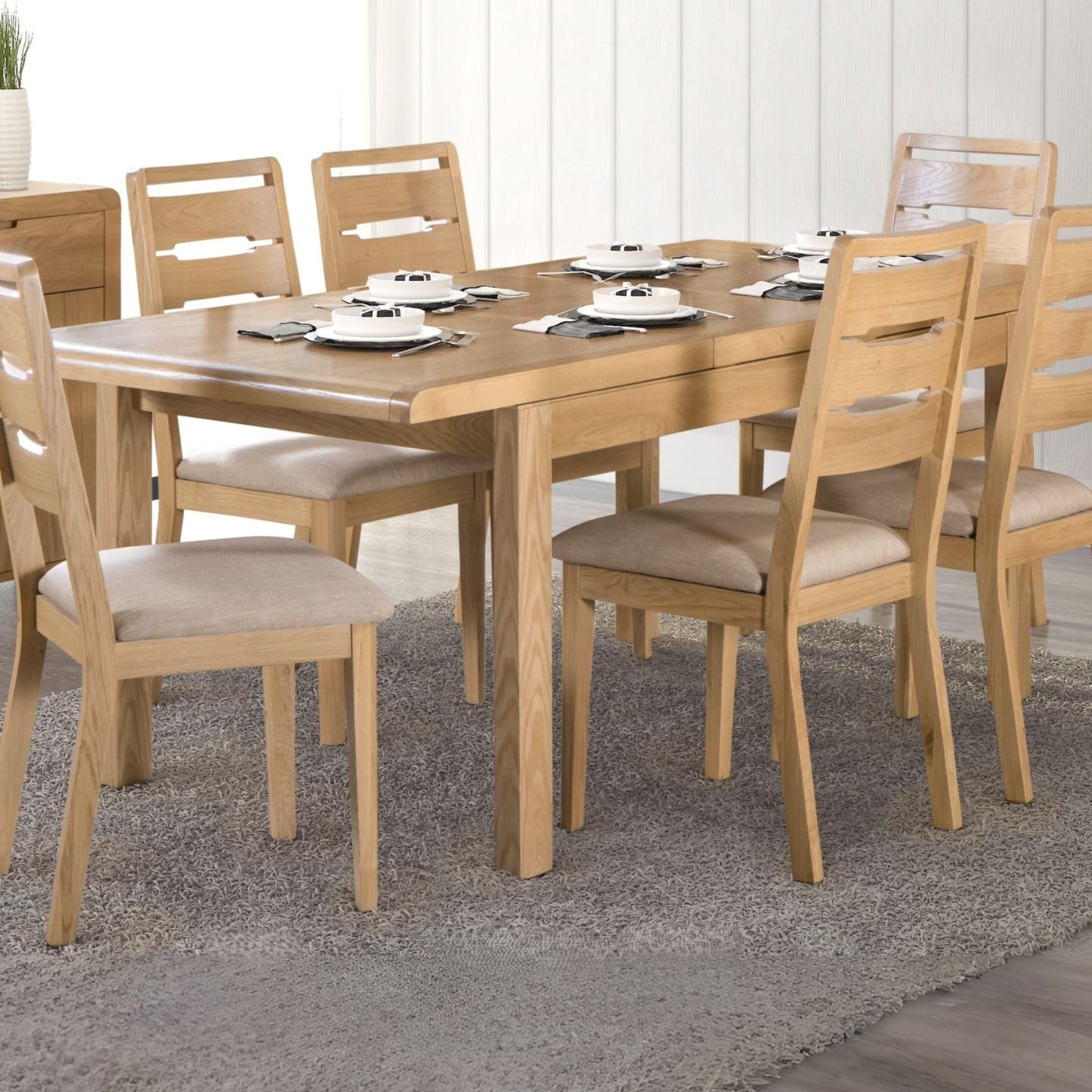 Curve Oak Dining Table