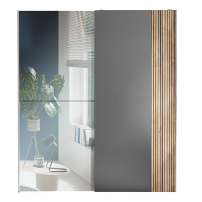 Berno Sliding Door Wardrobe With Mirror