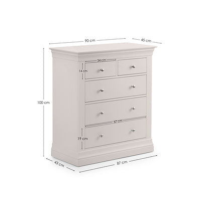 Clermont 3+2 Drawer Chest