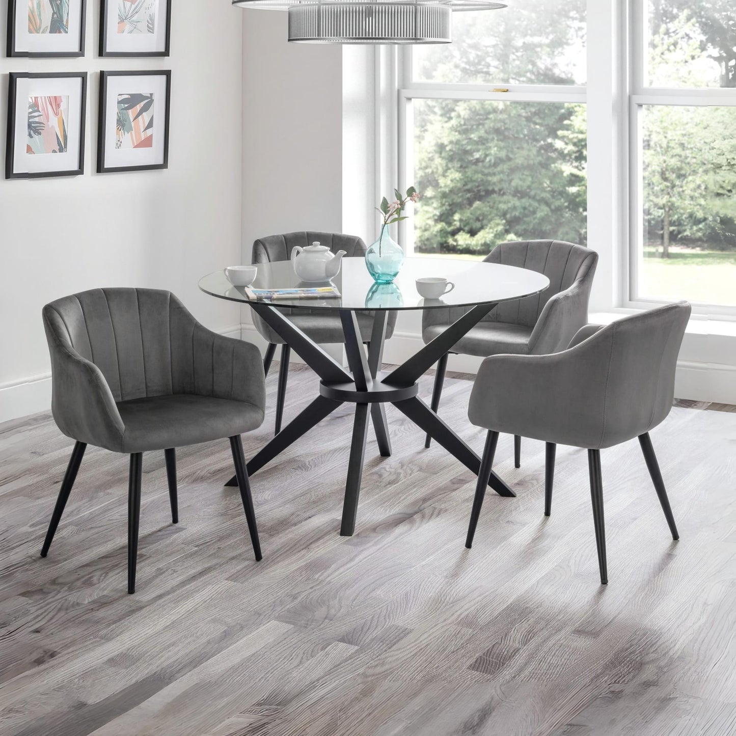 Hayden Round Glass Table