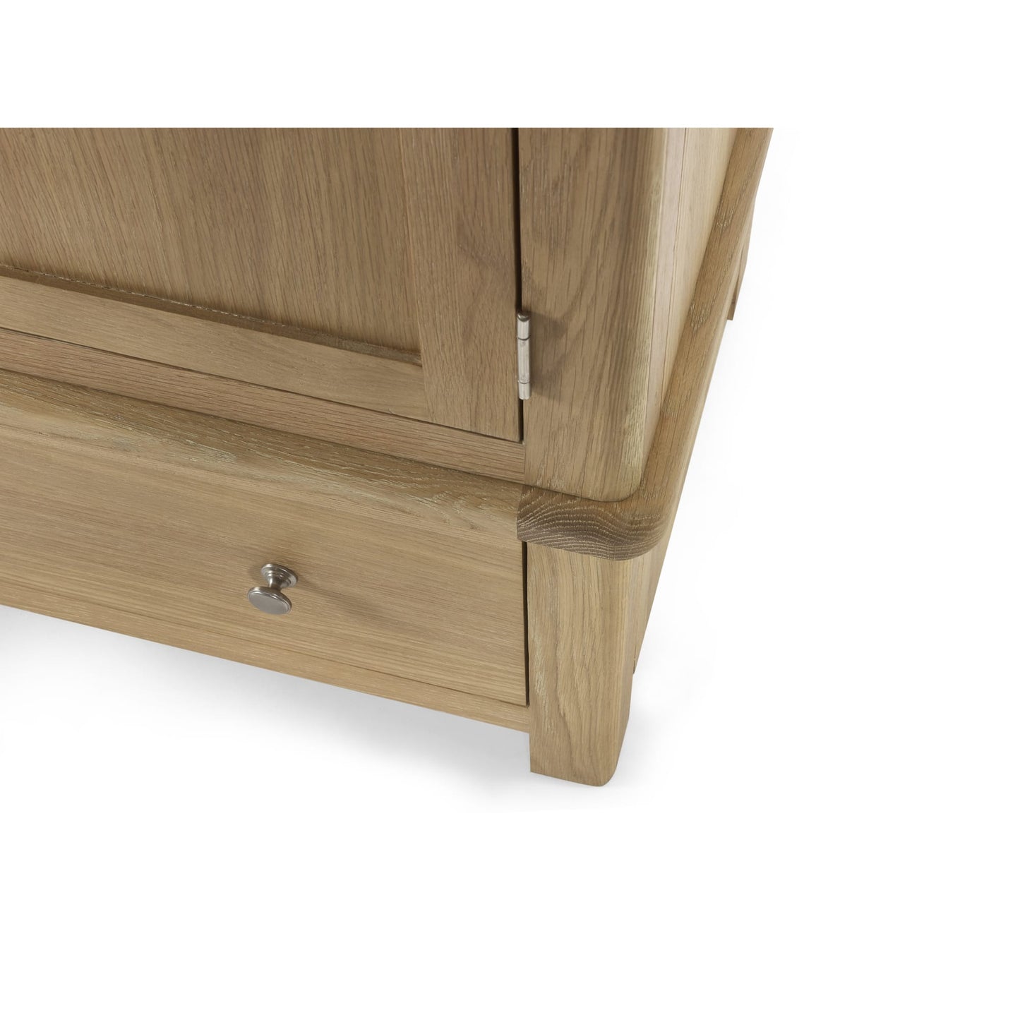 Memphis Limed Oak 2 Door 1 Drawer Wardrobe