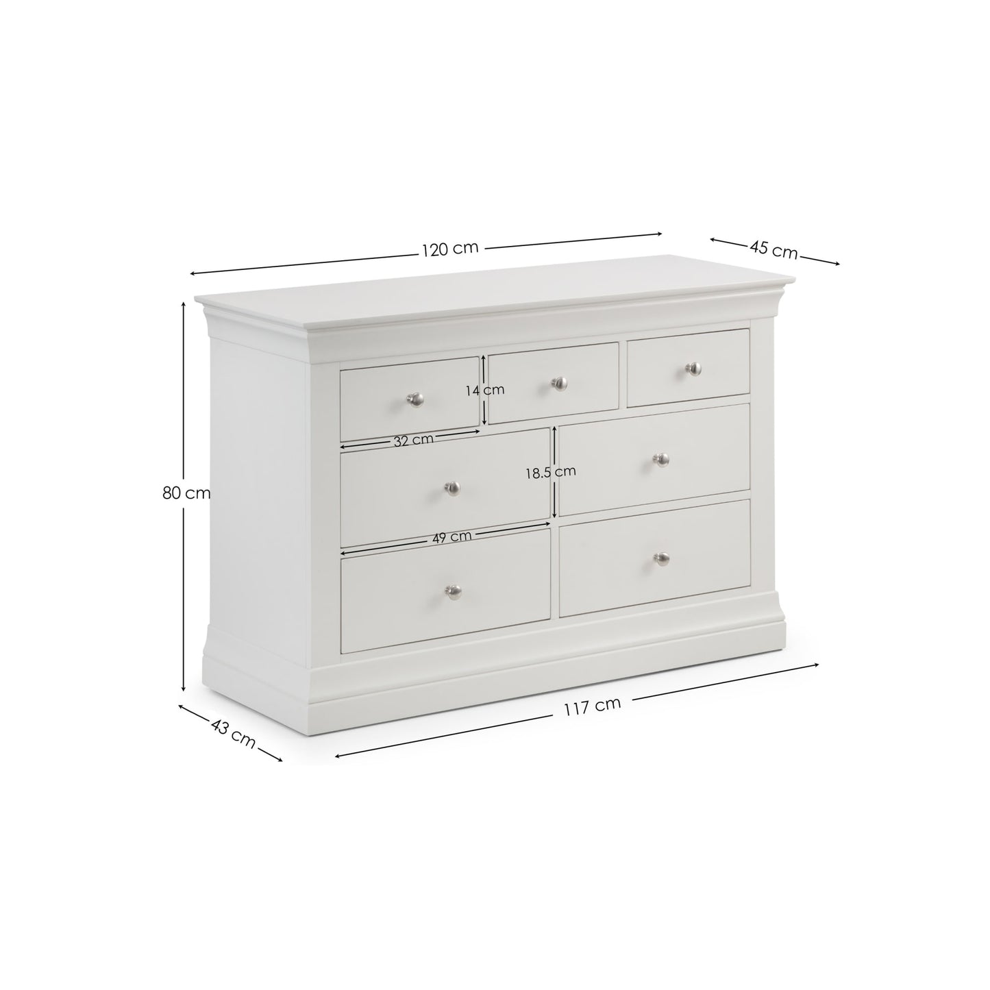 Clermont 4+3 Drawer Chest