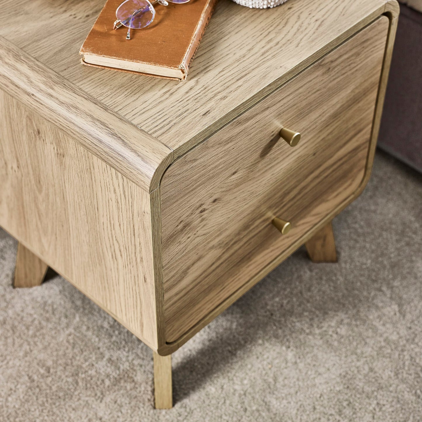 Ingrid 2 Drawer Bedside