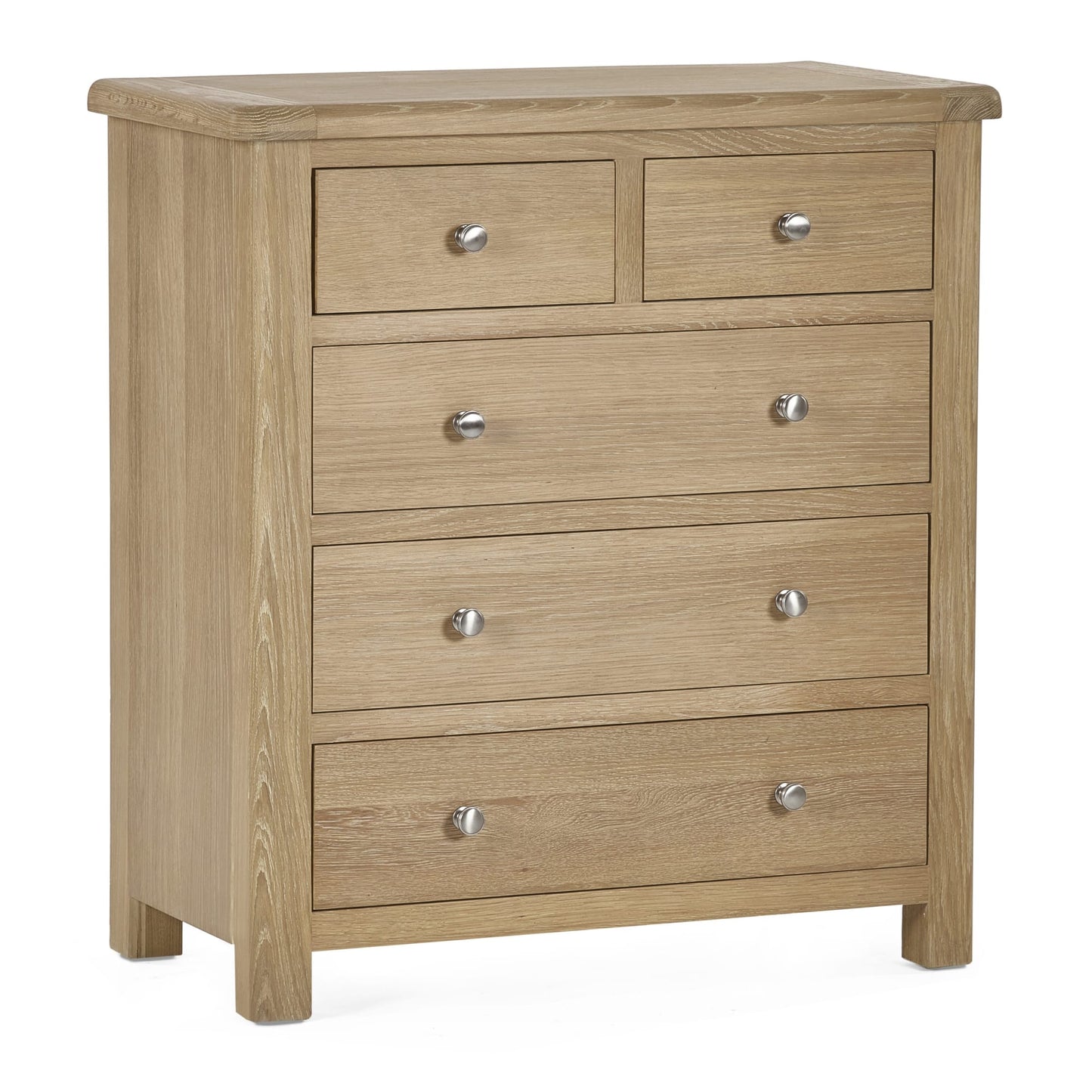 Memphis Limed Oak 3 + 2 Drawer Chest