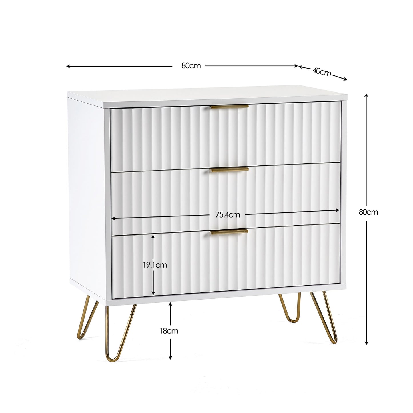 Murano 3 Drawer Chest