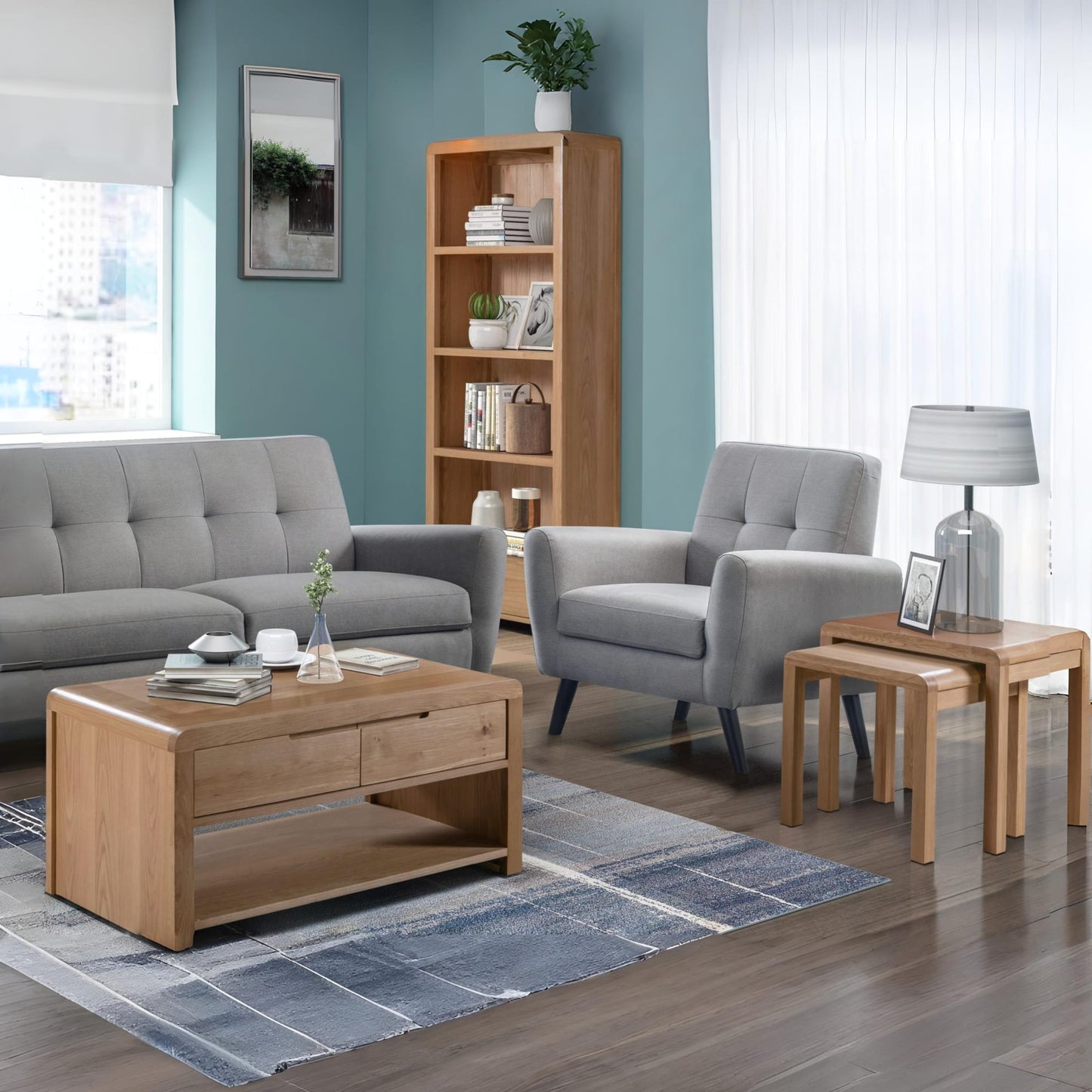 Curve Oak Coffee Table