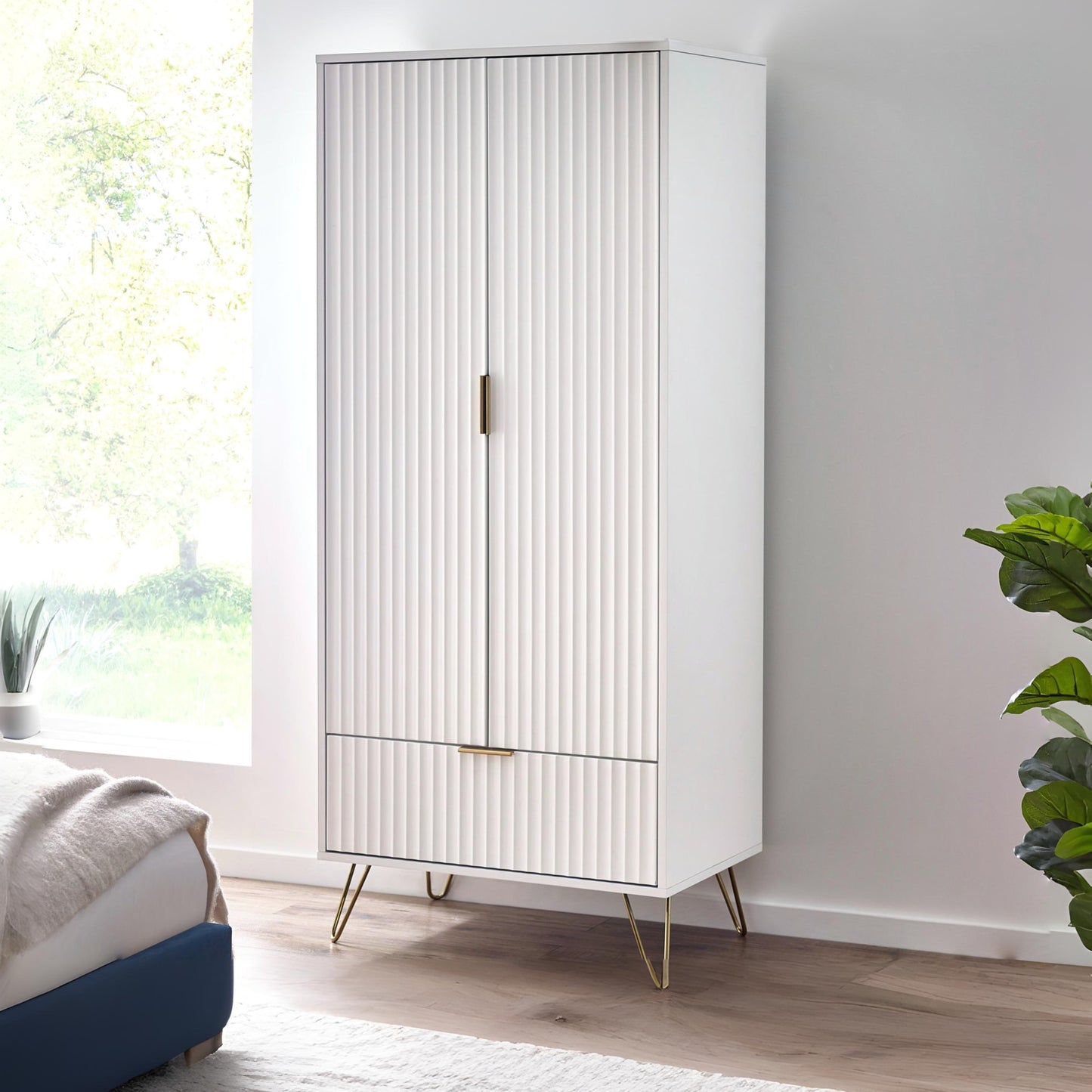 Murano 2 Door 1 Drawer Wardrobe