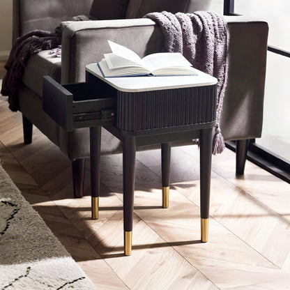 Louis Side Table With Drawer