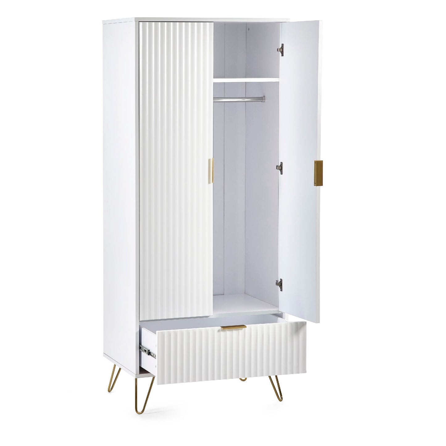 Murano 2 Door 1 Drawer Wardrobe