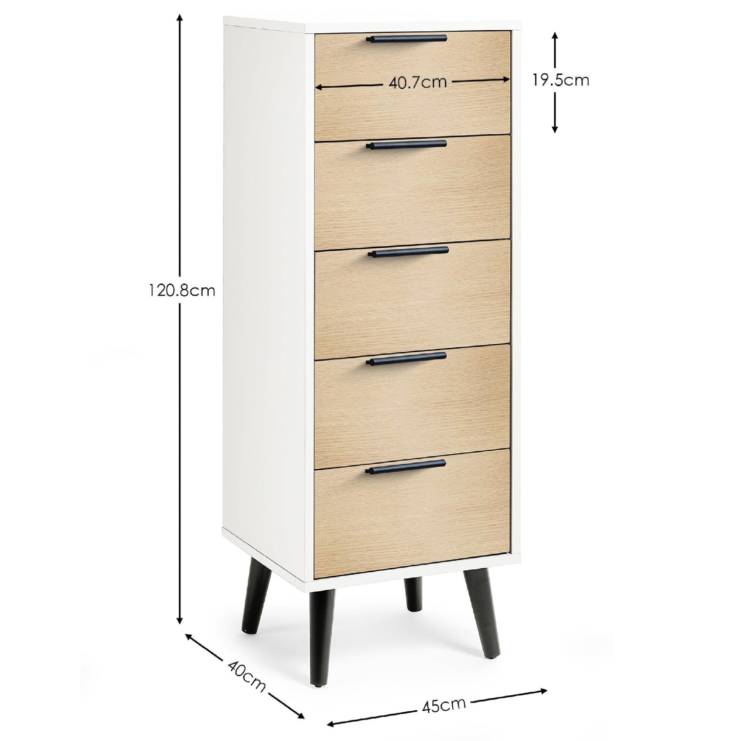 Alba 5 Drawer Chest