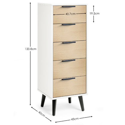 Alba 5 Drawer Chest
