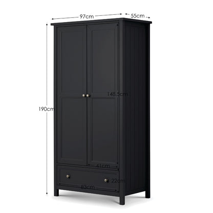 Maine 2 Door Combination Wardrobe