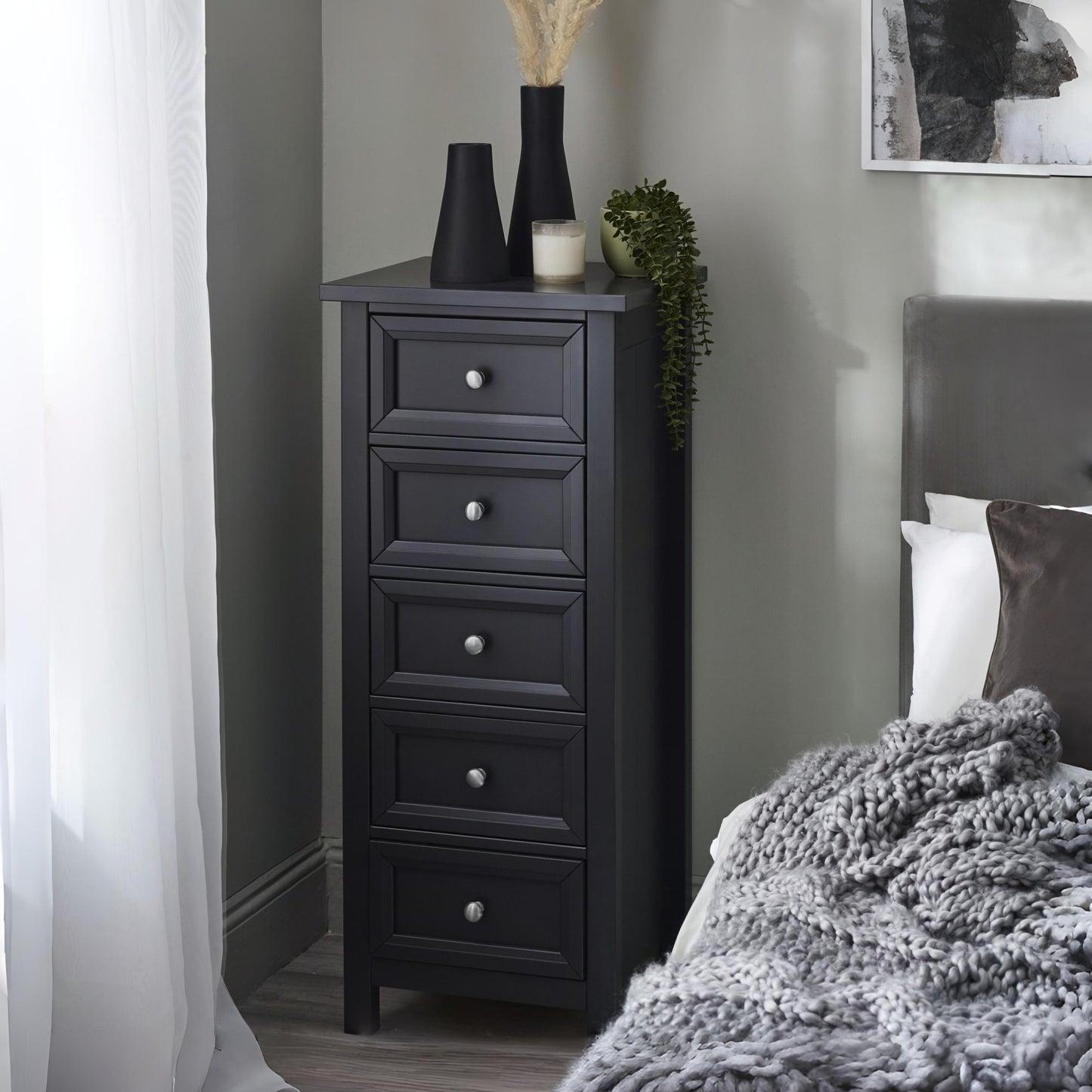 Maine 5 Drawer Tall Chest