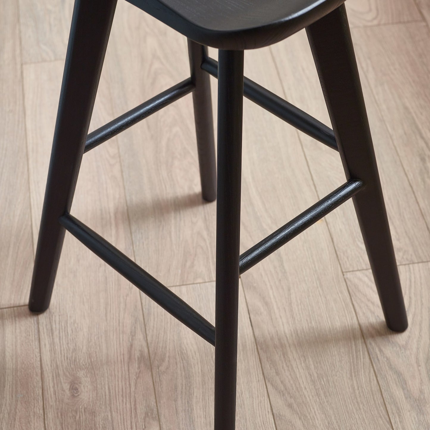 Mulu Black Bar Stool