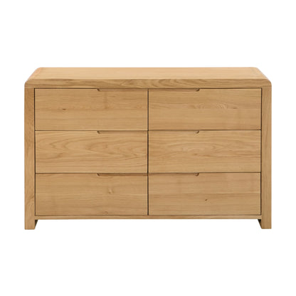 Curve 6 Drawer Wide Chest