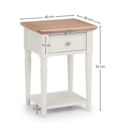 Provence 1 Drawer Side Table