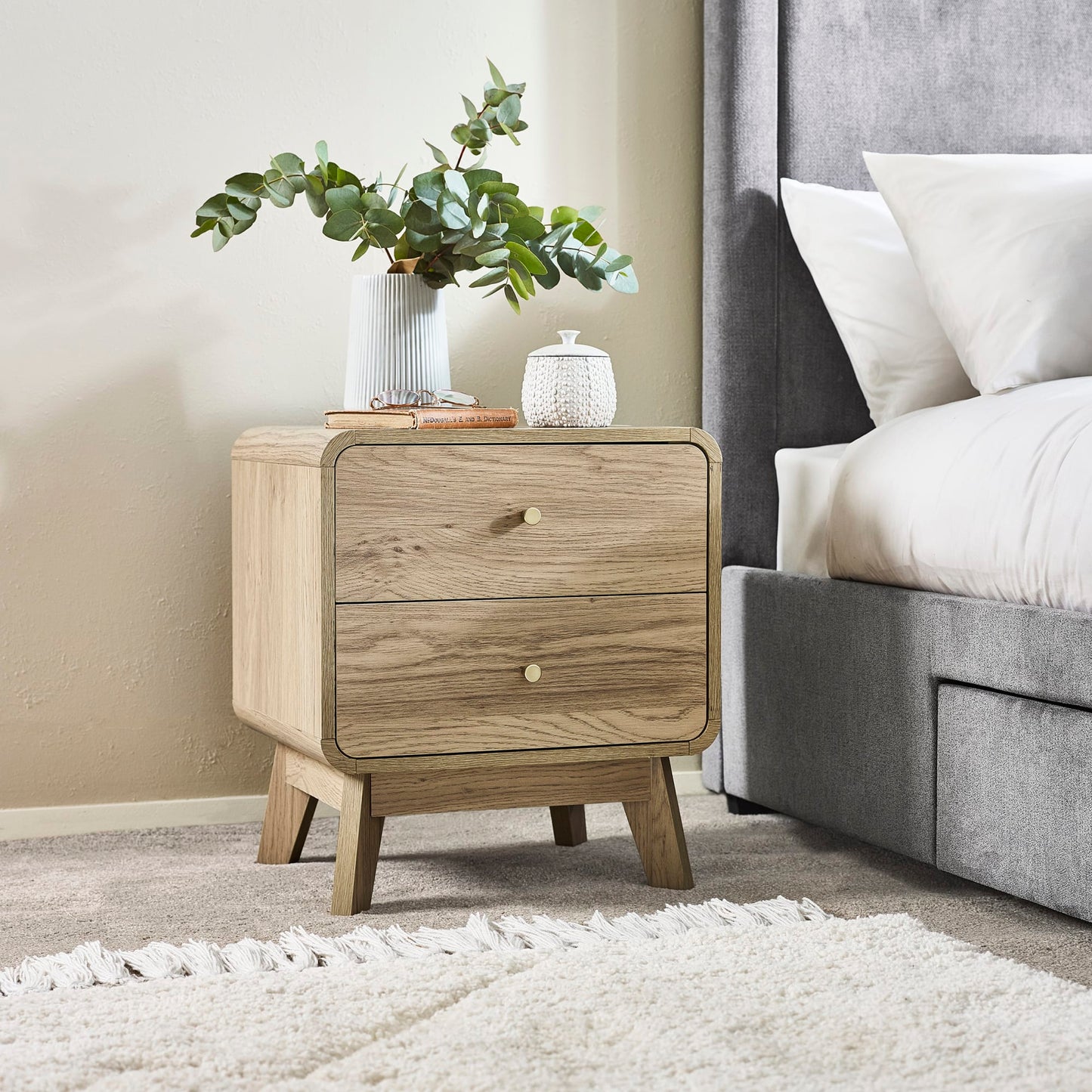 Ingrid 2 Drawer Bedside