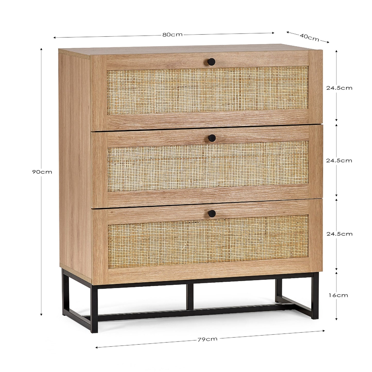 Padstow 3 Drawer Chest
