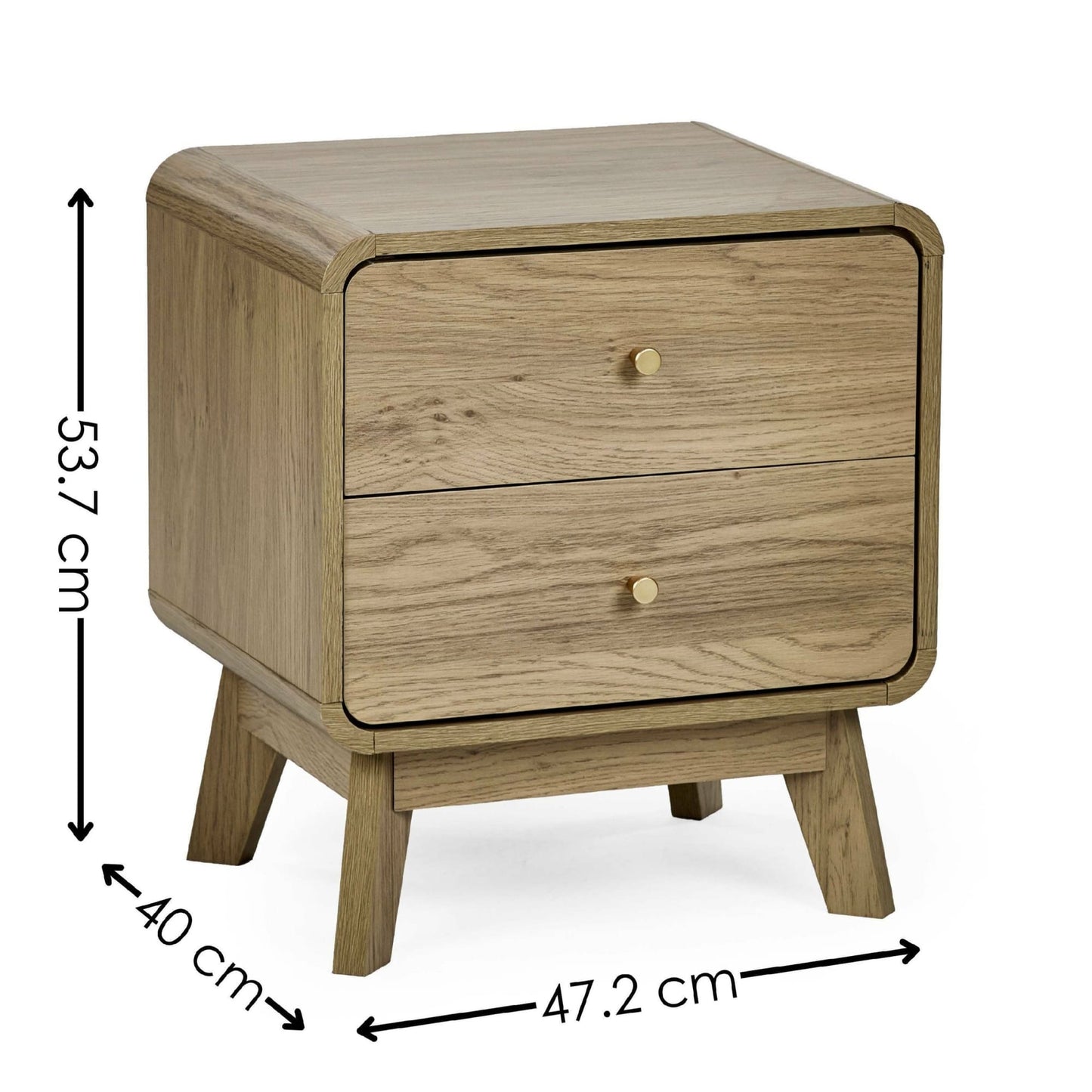Ingrid 2 Drawer Bedside