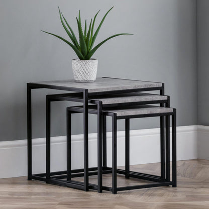 Staten Concrete Nest Of 3 Tables