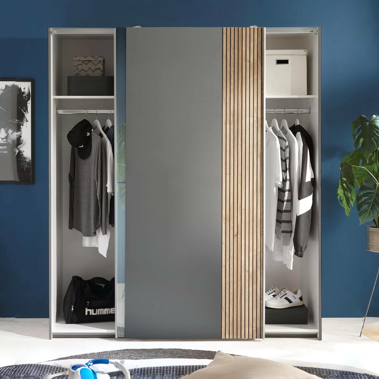 Berno Sliding Door Wardrobe With Mirror
