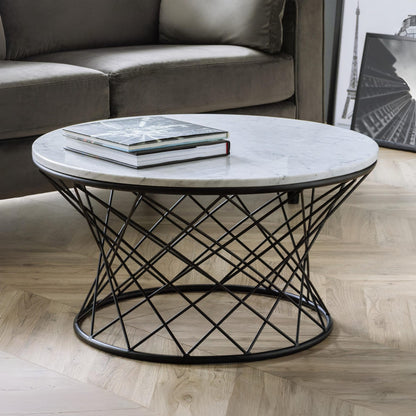 Trevi Real Marble Coffee Table