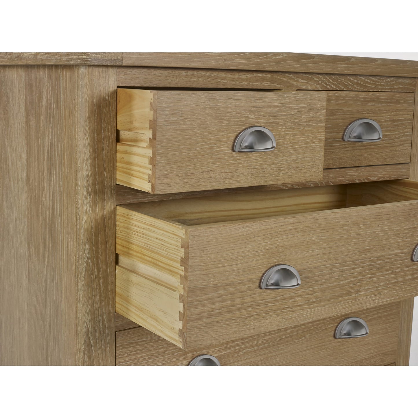 Memphis Limed Oak 3 + 2 Drawer Chest