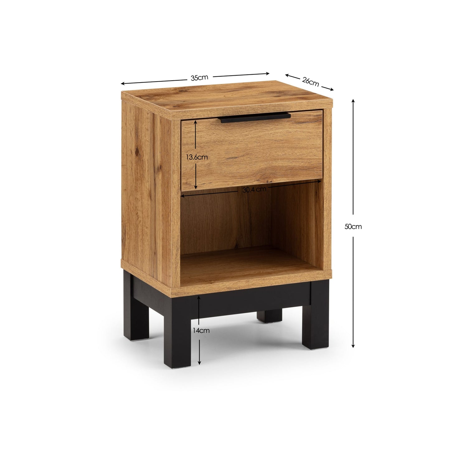 Bali 1 Drawer Bedside