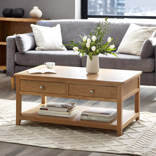 Mallory Coffee Table 2 Drawers