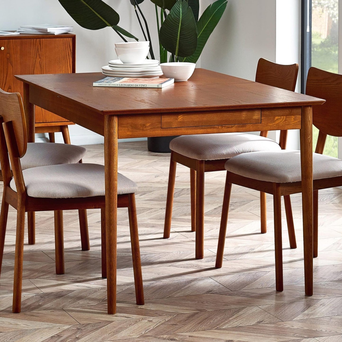 Lowry Extending Dining Table With 2 Drawers