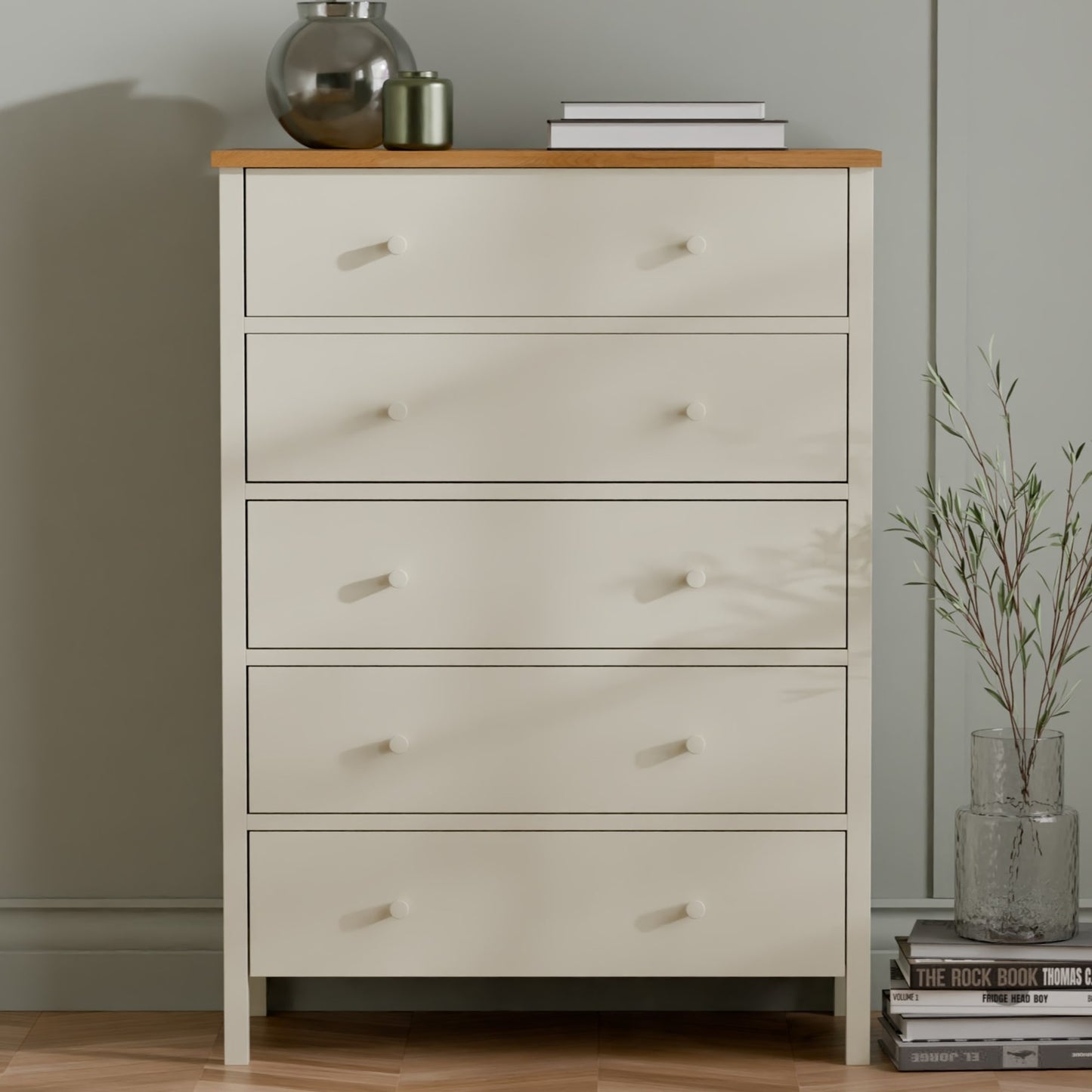 Coxmoor 5 Drawer Wide Chest