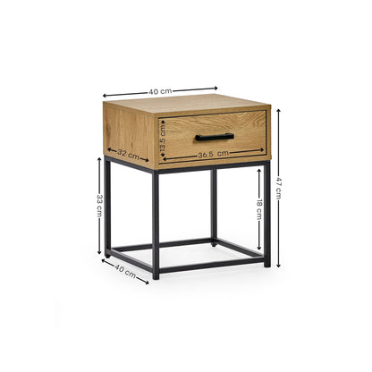 Harlow 1 Drawer Bedside