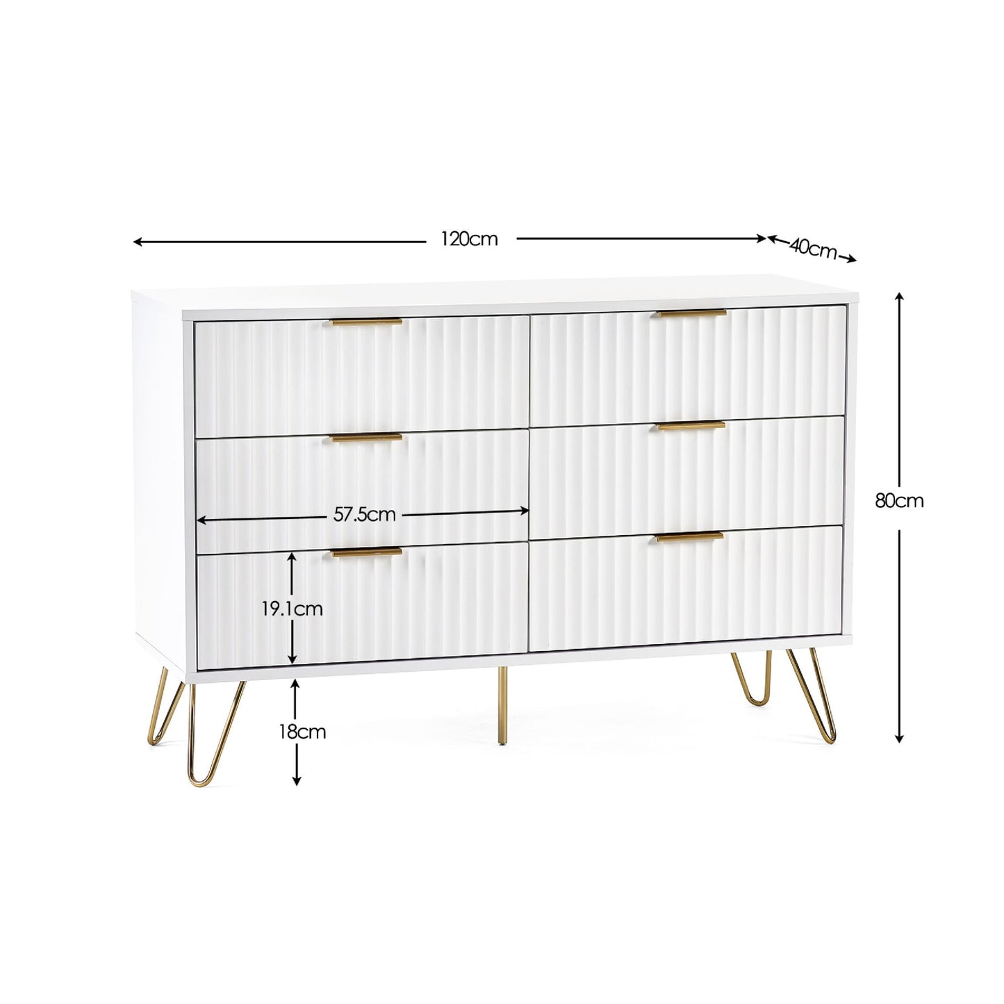 Murano 6 Drawer Chest