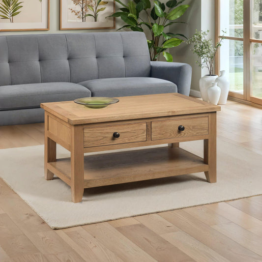 Astoria Coffee Table With 2 Drawers
