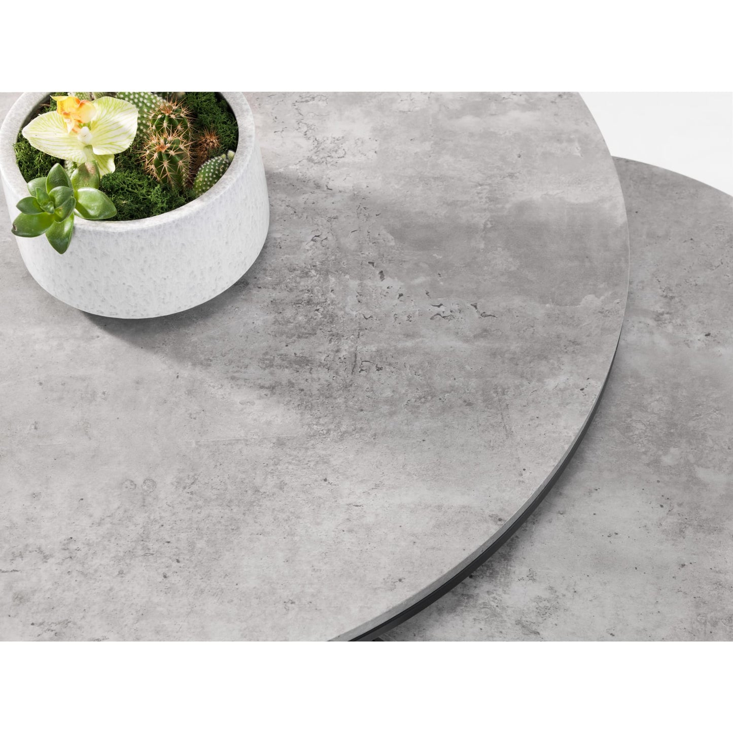 Staten Concrete Round Nesting Coffee Table