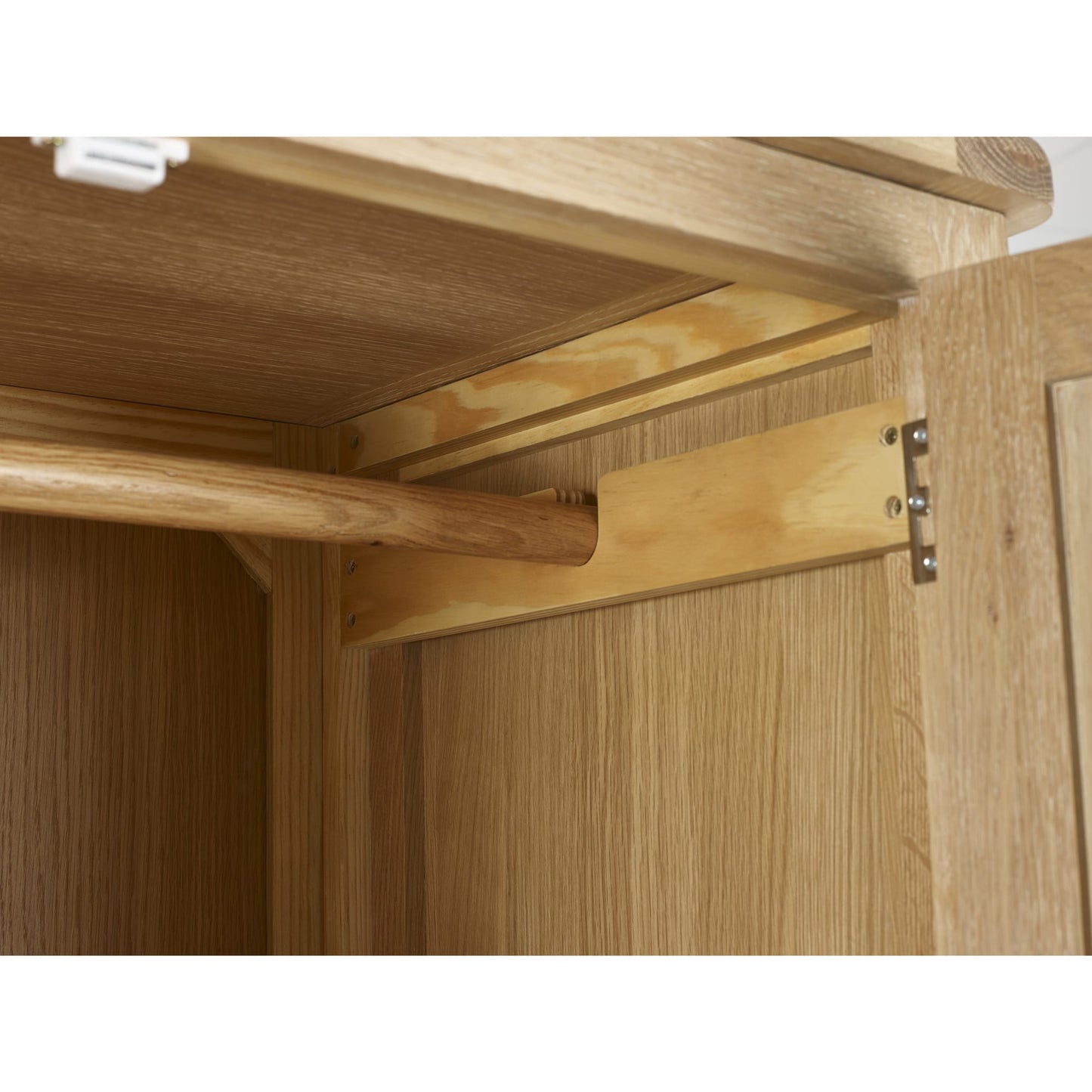 Memphis Limed Oak 2 Door 1 Drawer Wardrobe