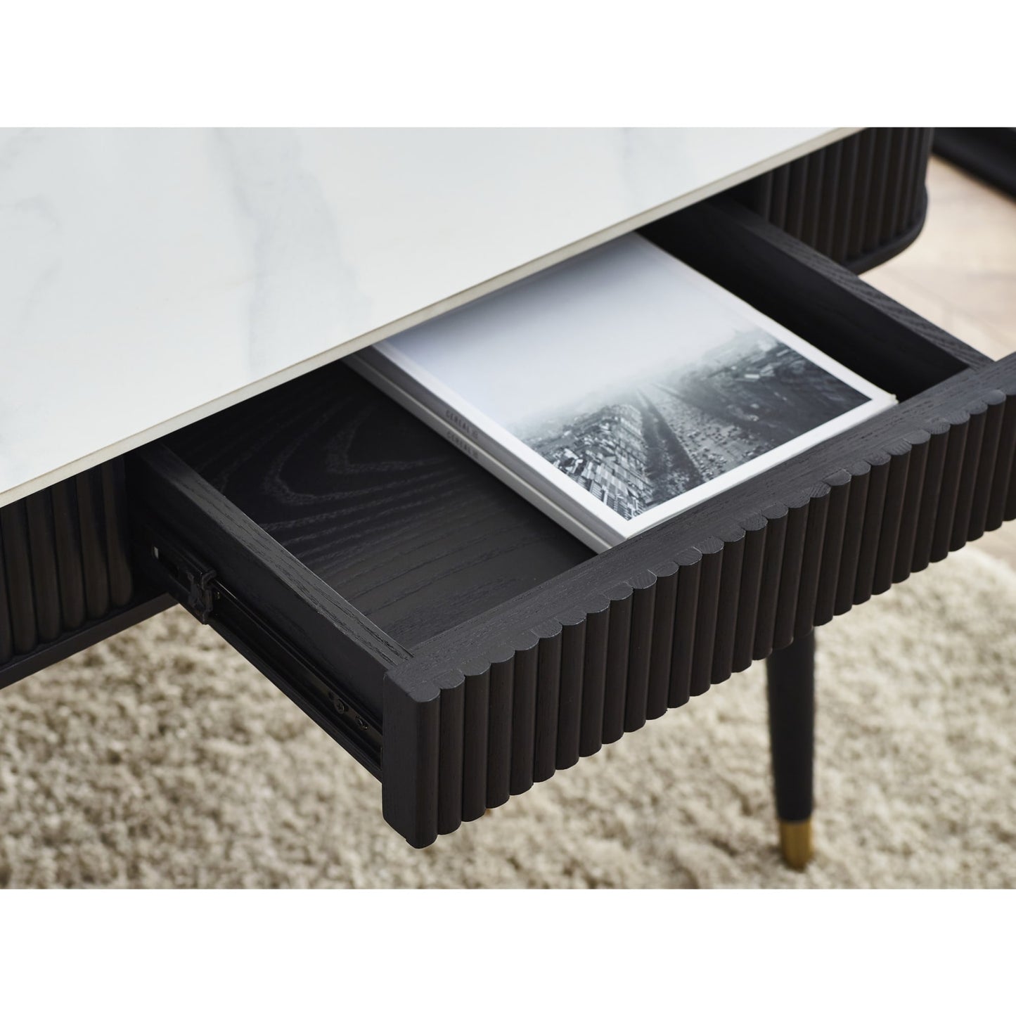 Louis Coffee Table With 2 Drawers